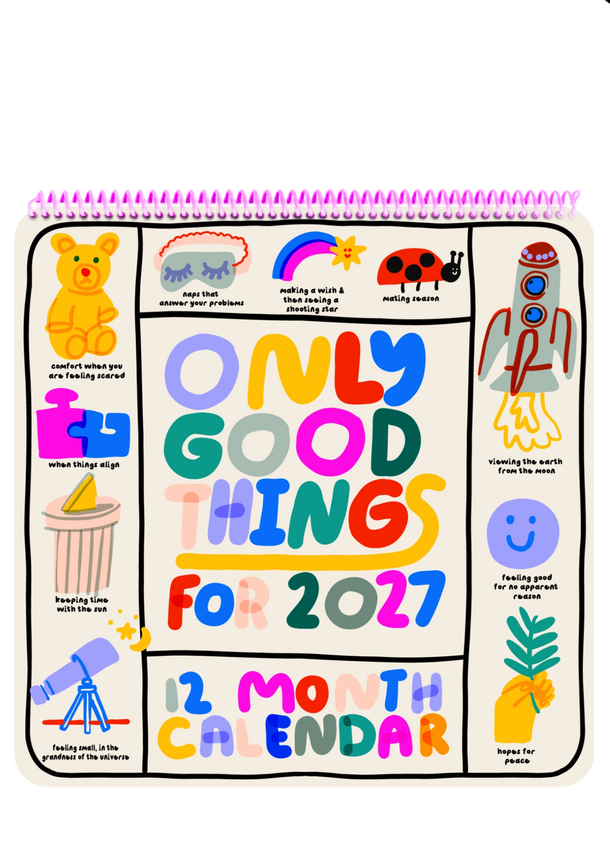 colorful wall calendar
