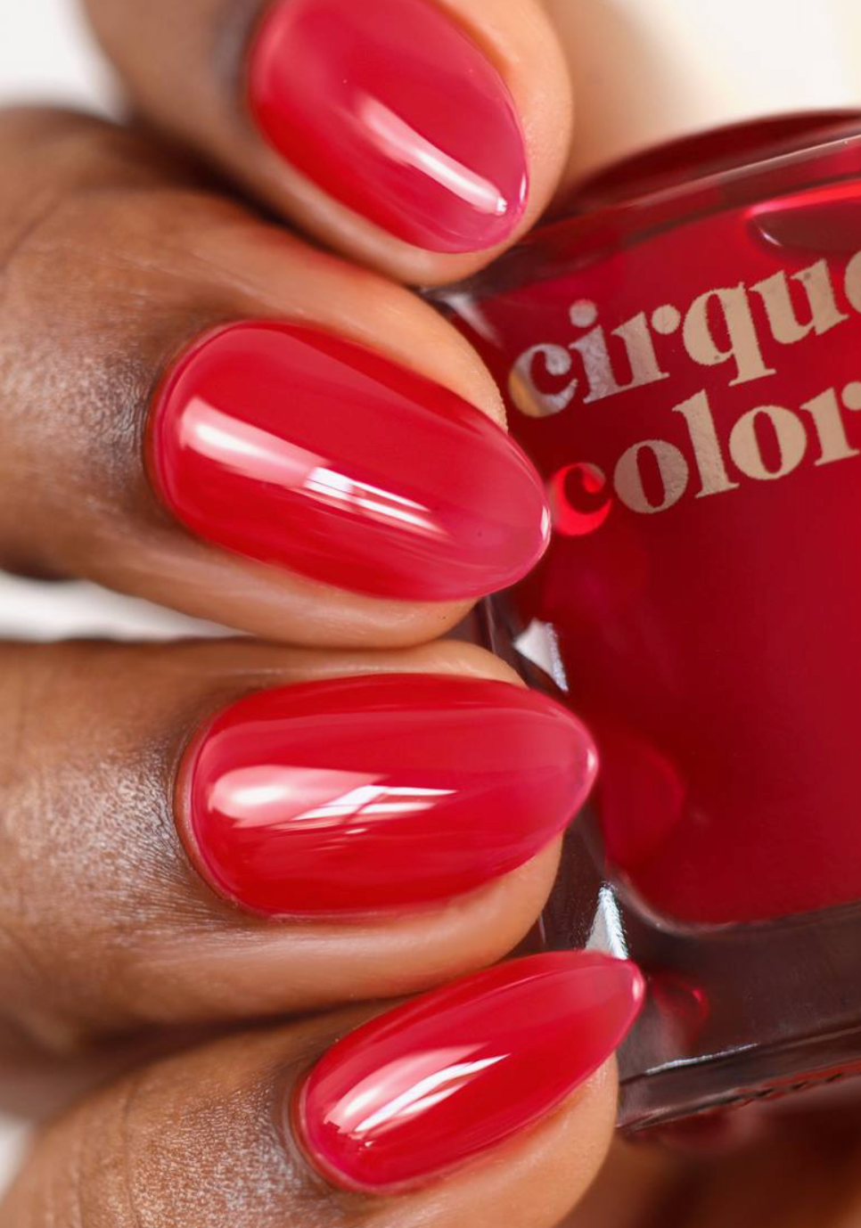 red color on nails