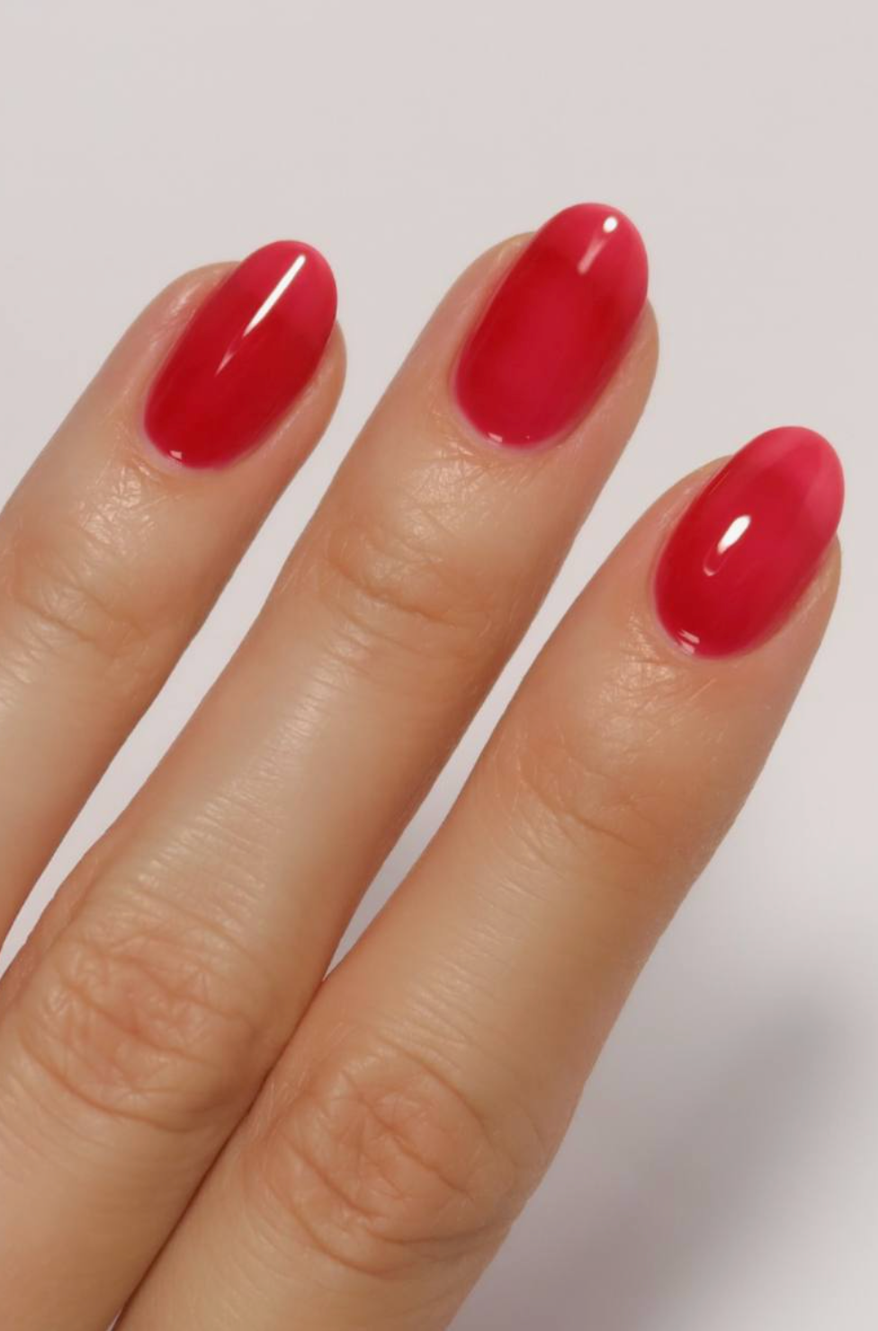 red color on nails