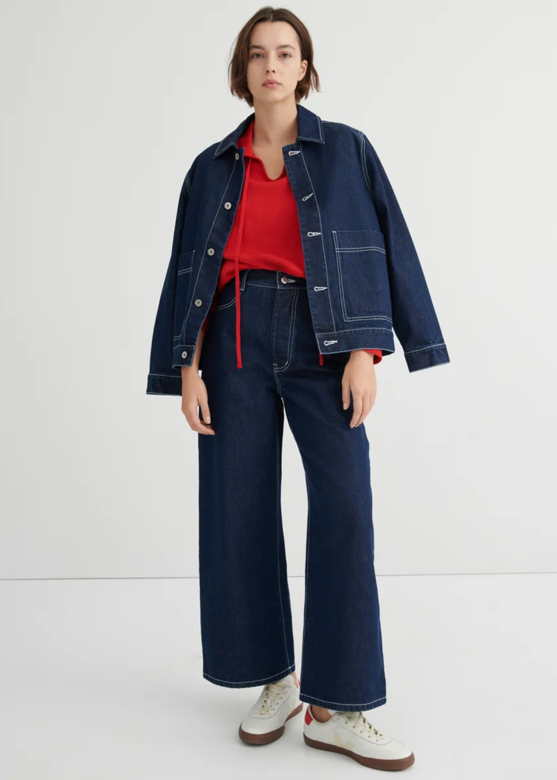 Kowtow Worker Jacket — Indigo Denim
