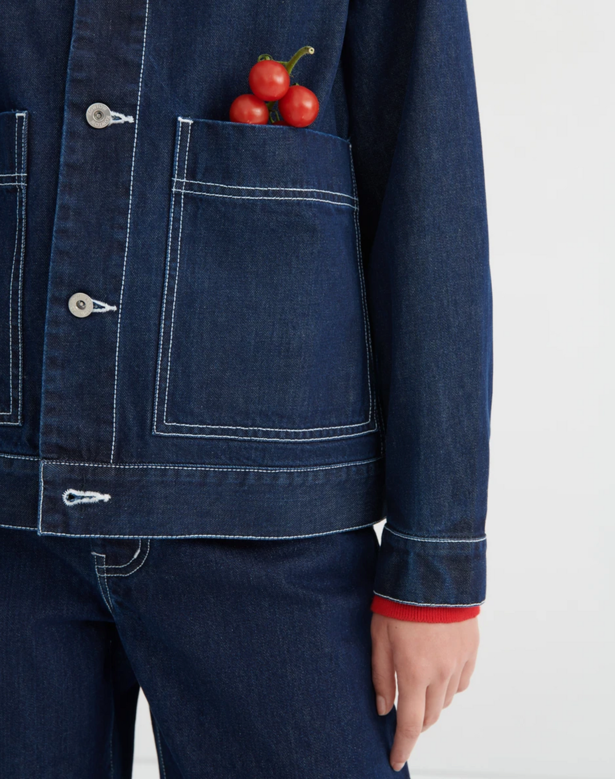 Kowtow Worker Jacket — Indigo Denim