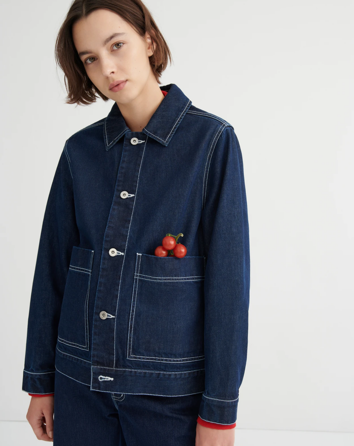 Kowtow Worker Jacket — Indigo Denim