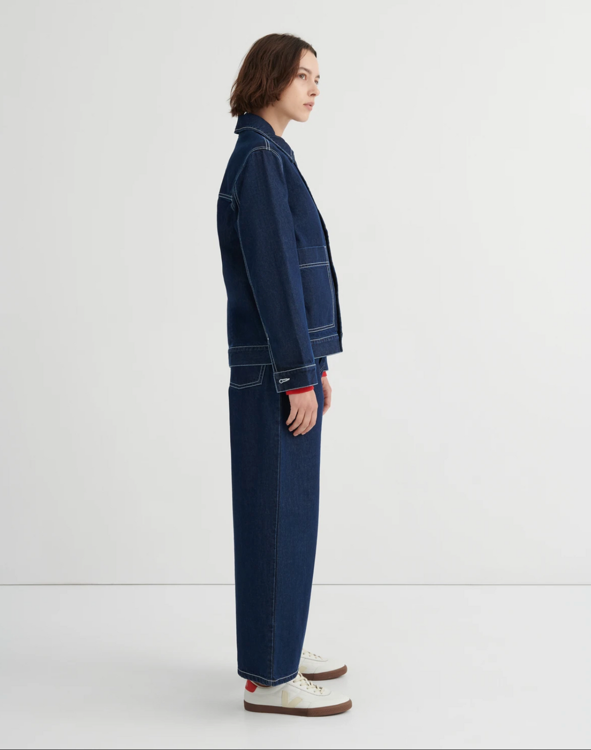Kowtow Worker Jacket — Indigo Denim