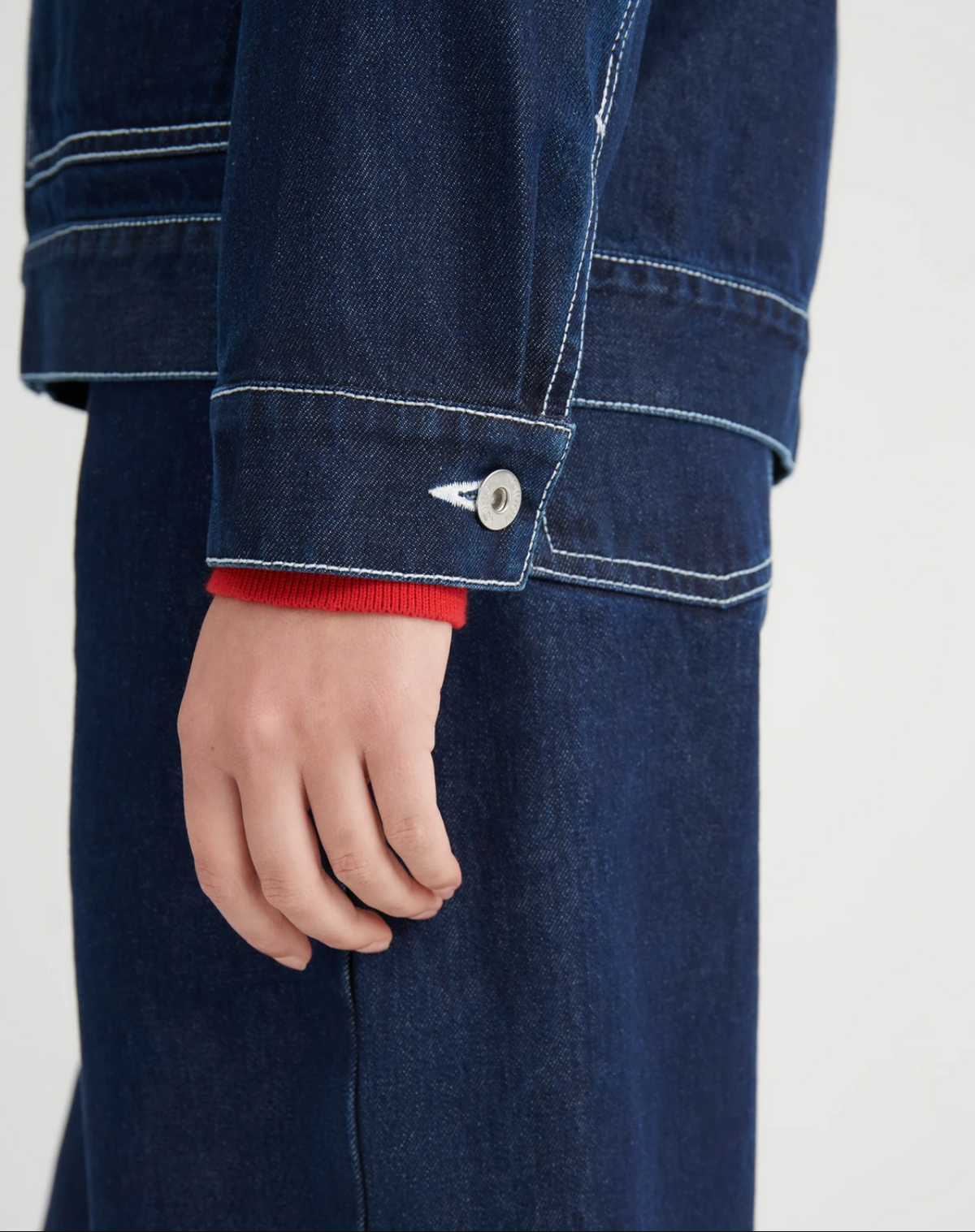 Kowtow Worker Jacket — Indigo Denim