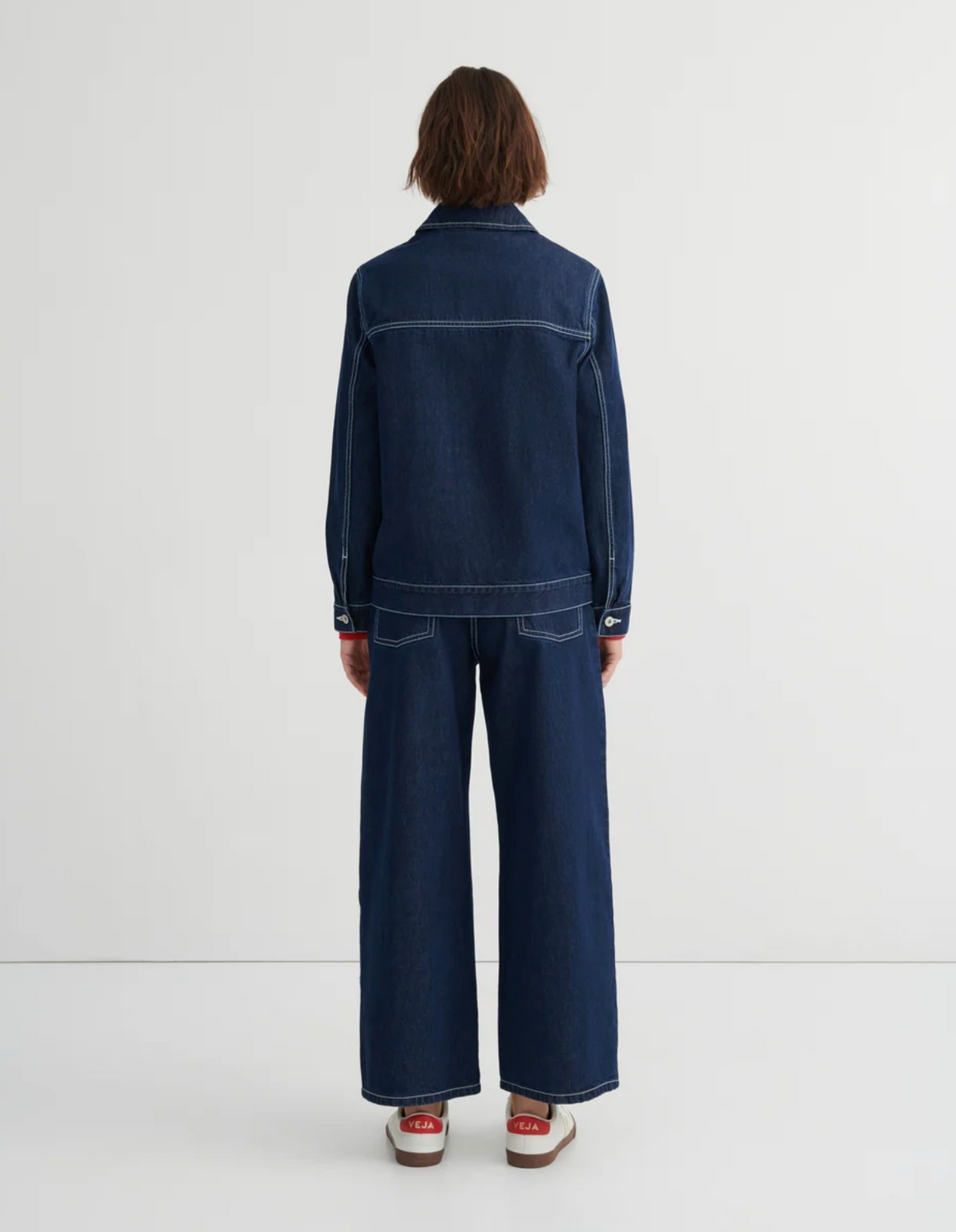 Kowtow Worker Jacket — Indigo Denim