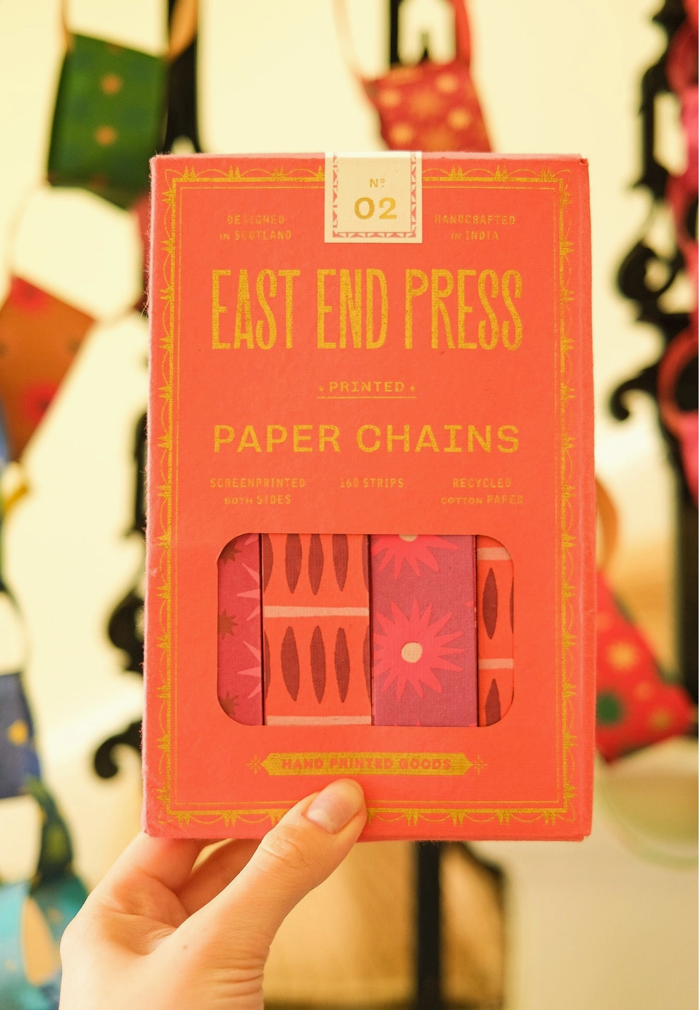 Pink and Red Paper Chain Kit