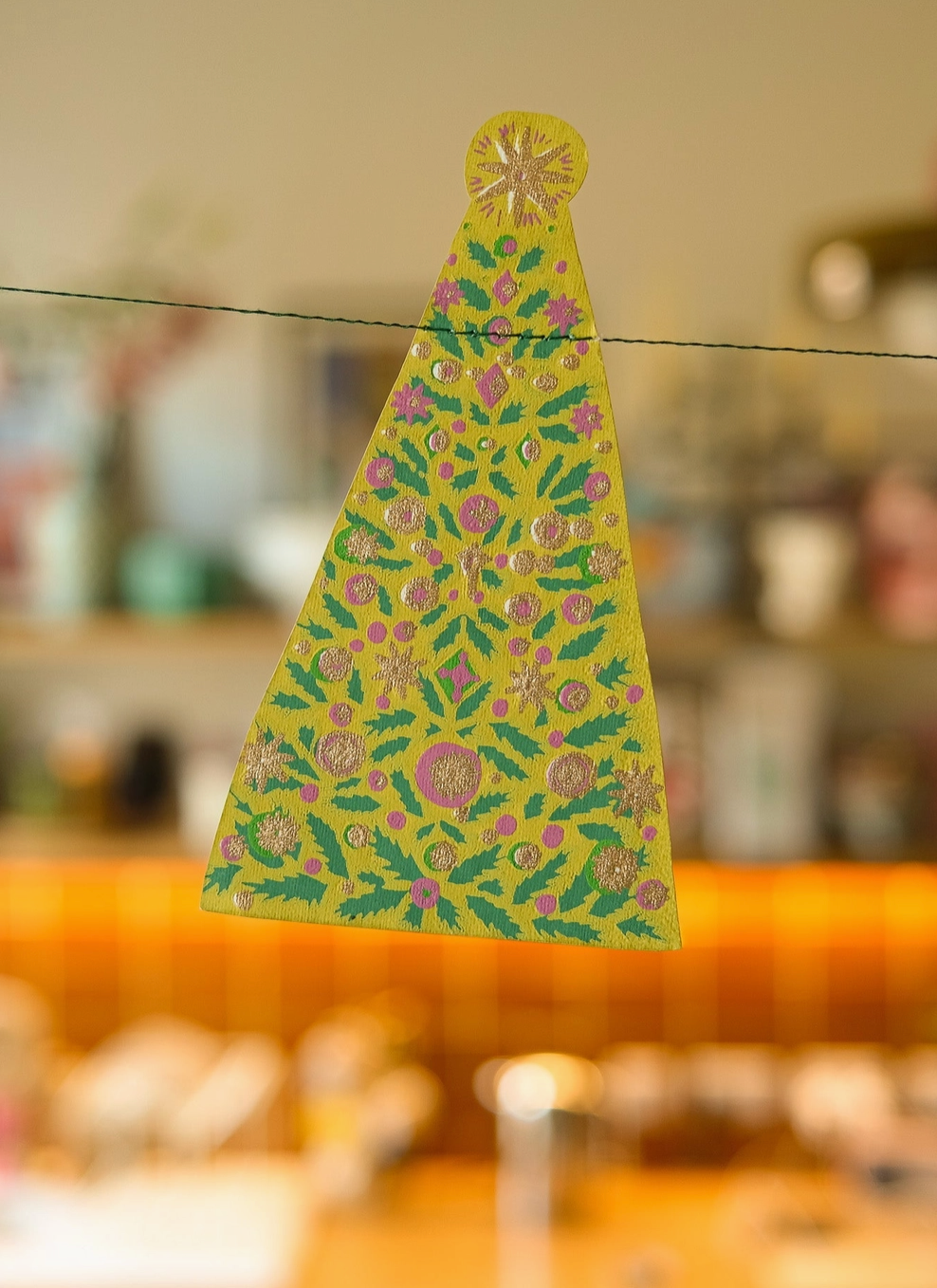 Midcentury Trees Sewn Garland