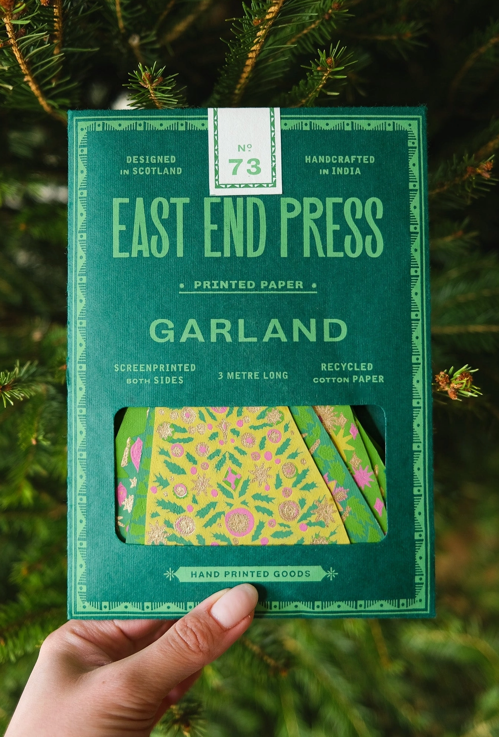 Midcentury Trees Sewn Garland