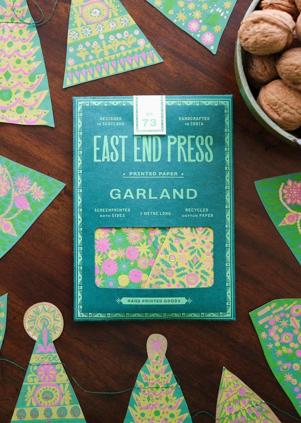 Midcentury Trees Sewn Garland