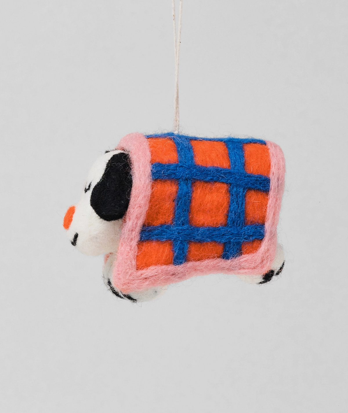 Cozy Puppy Hanging Felt Ornament