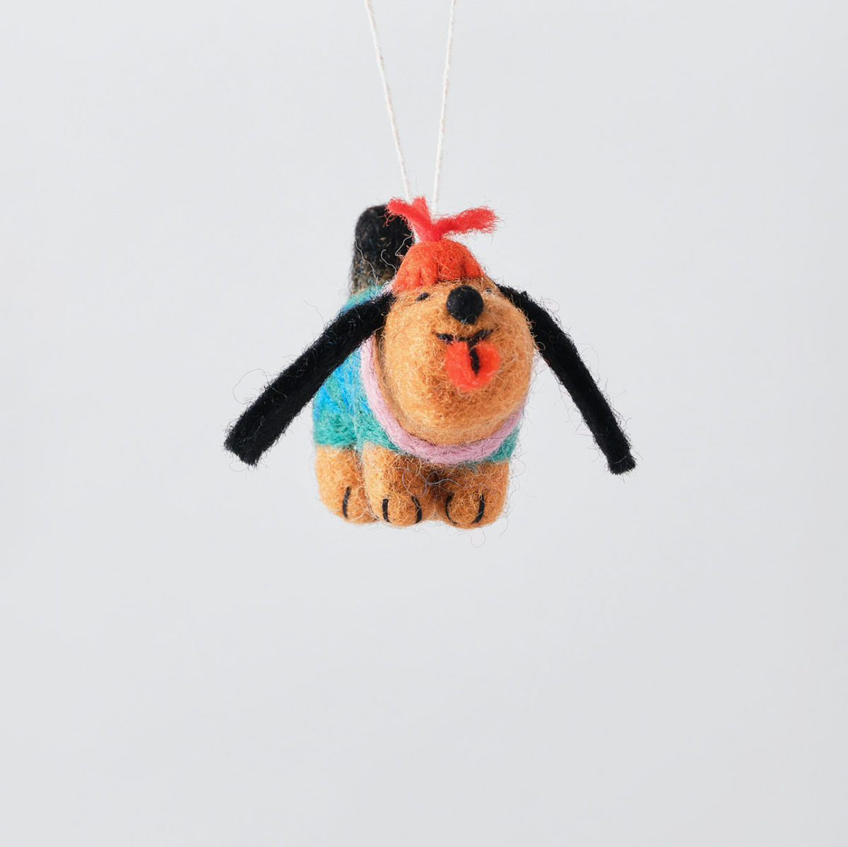Wiener Dog Hanging Felt Ornament