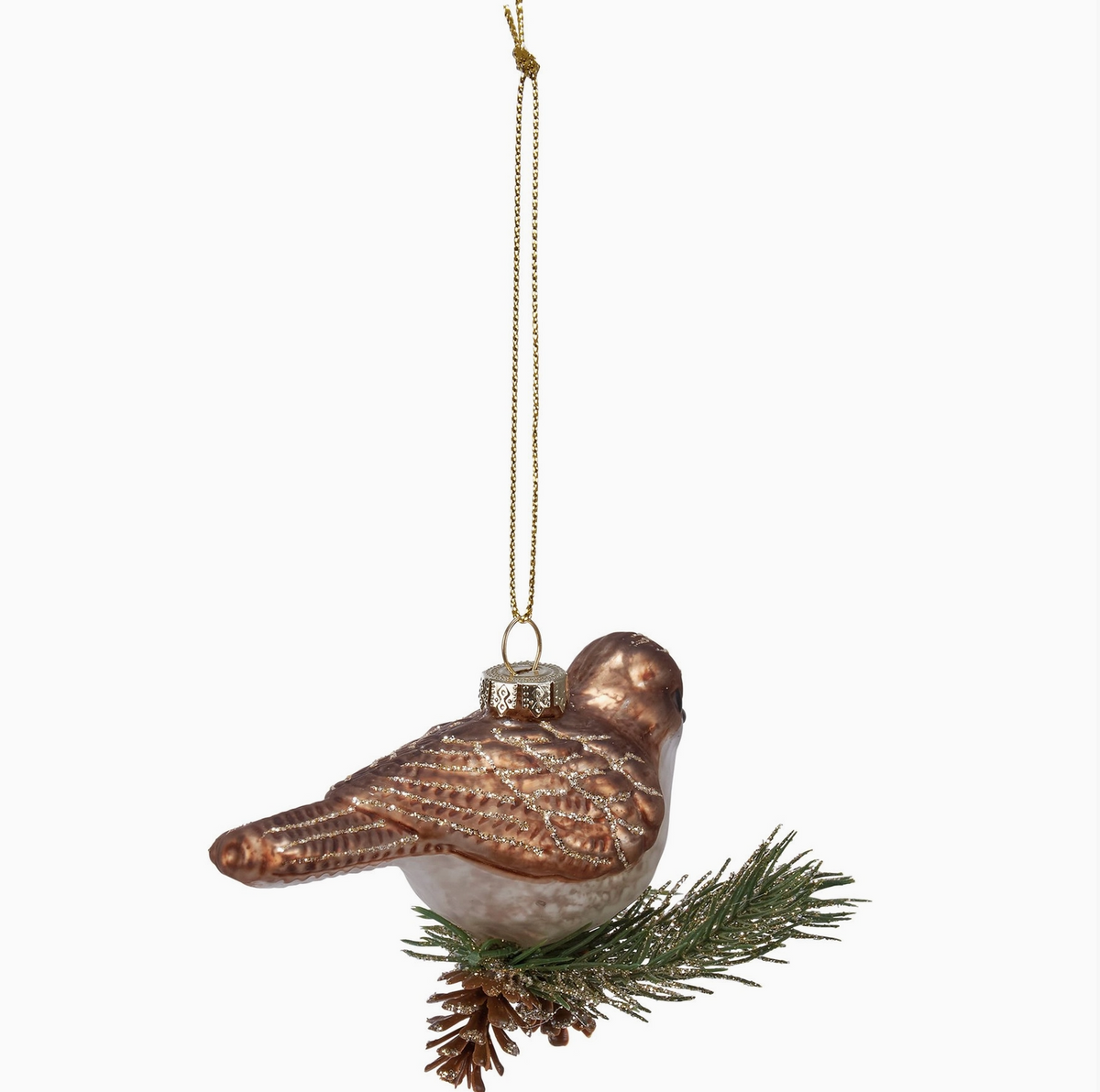 Glass Partridge Ornament – *In-store pick-up only