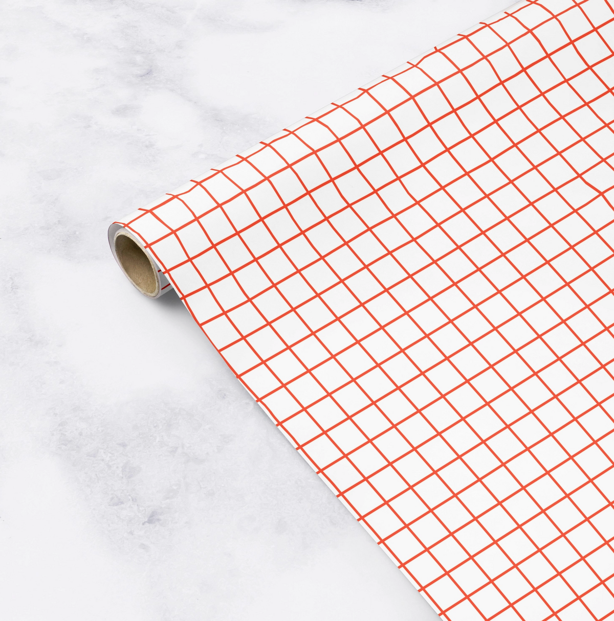 Modern Red Grid Gift Wrap – *In-Store Pick-Up Only