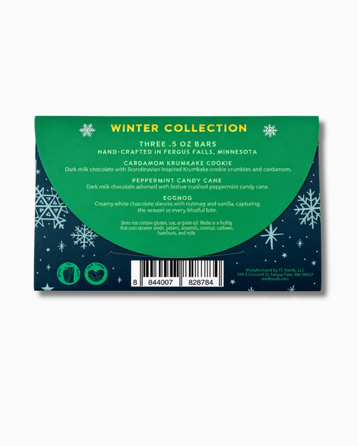 Sted Winter Collection Mini Chocolate Bar 3-Pack
