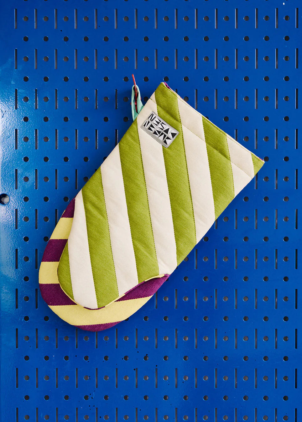 Striped Oven Mitt // Sourdough