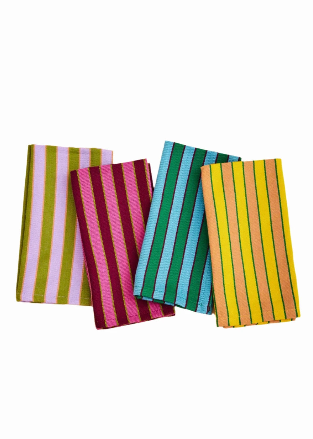 Herb Stripe Napkins // Set of 4