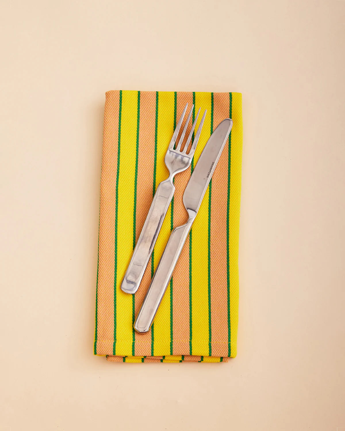 Herb Stripe Napkins // Set of 4