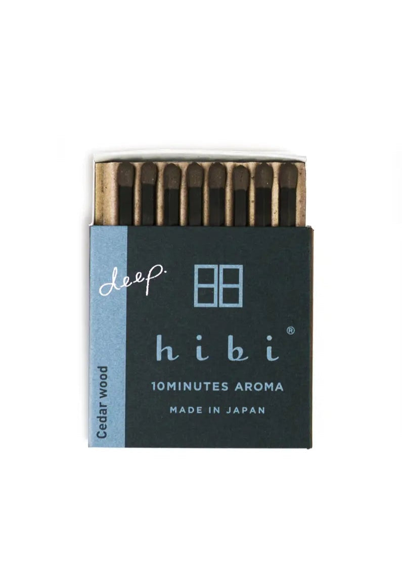 Hibi Match // Box of 8 Incense Matches // Cedar Wood