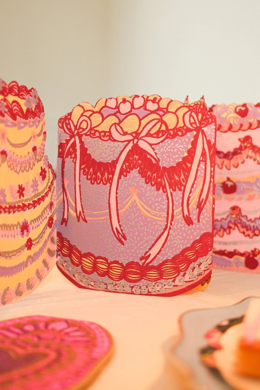 Birthday Cake Concertina Garland
