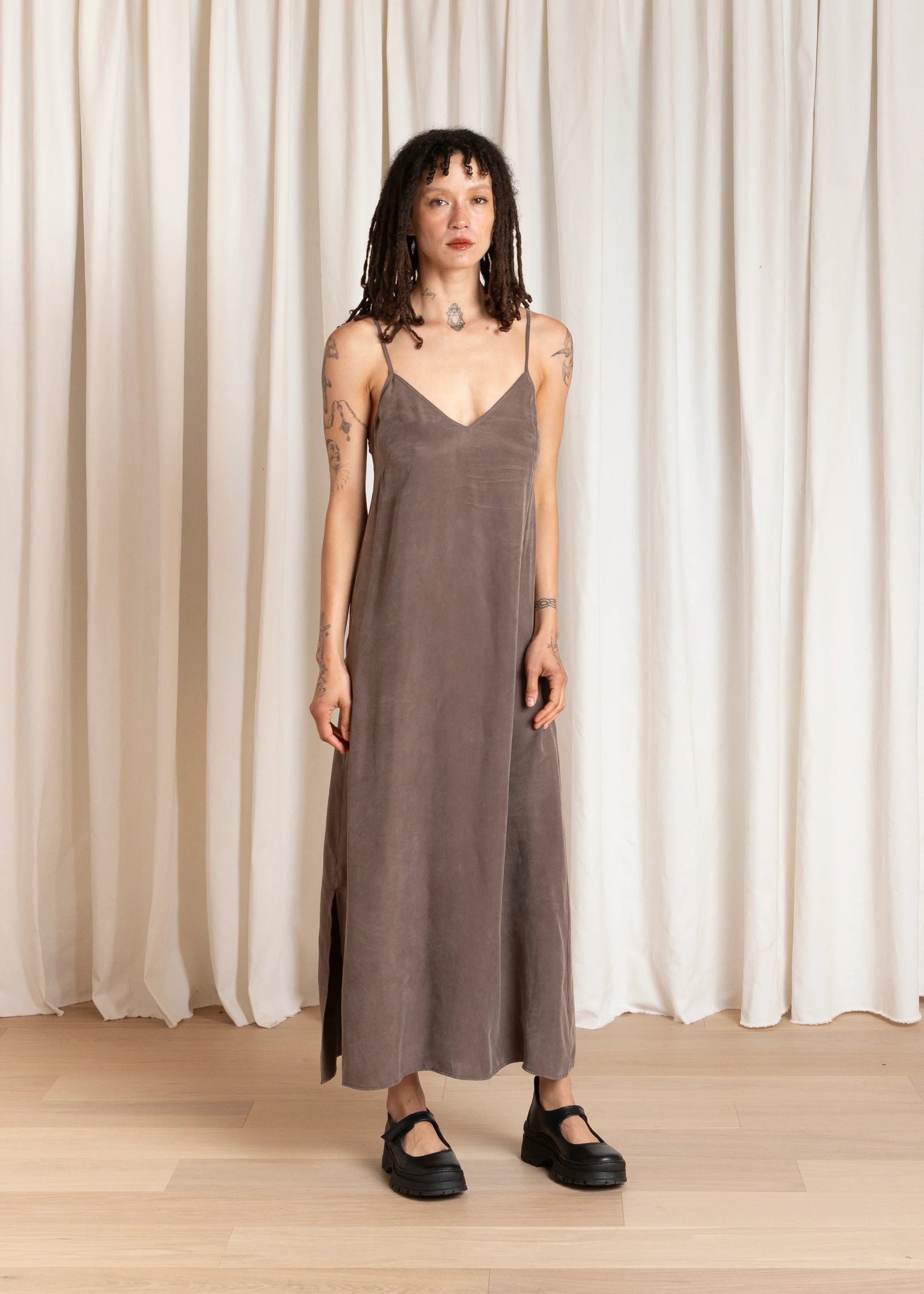 Slip Dress // Taupe