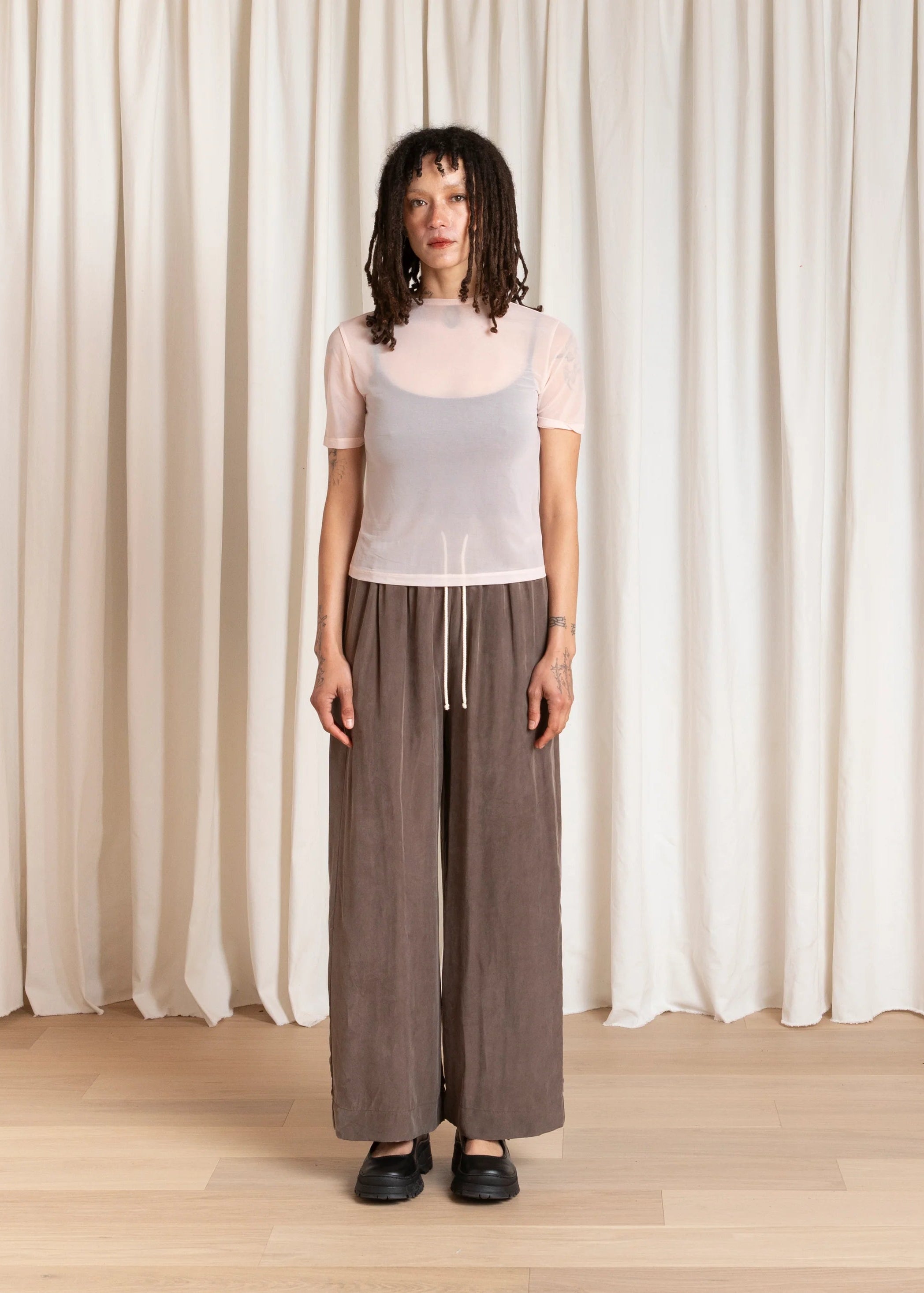 New Mesh T Shirt // Ballet Pink