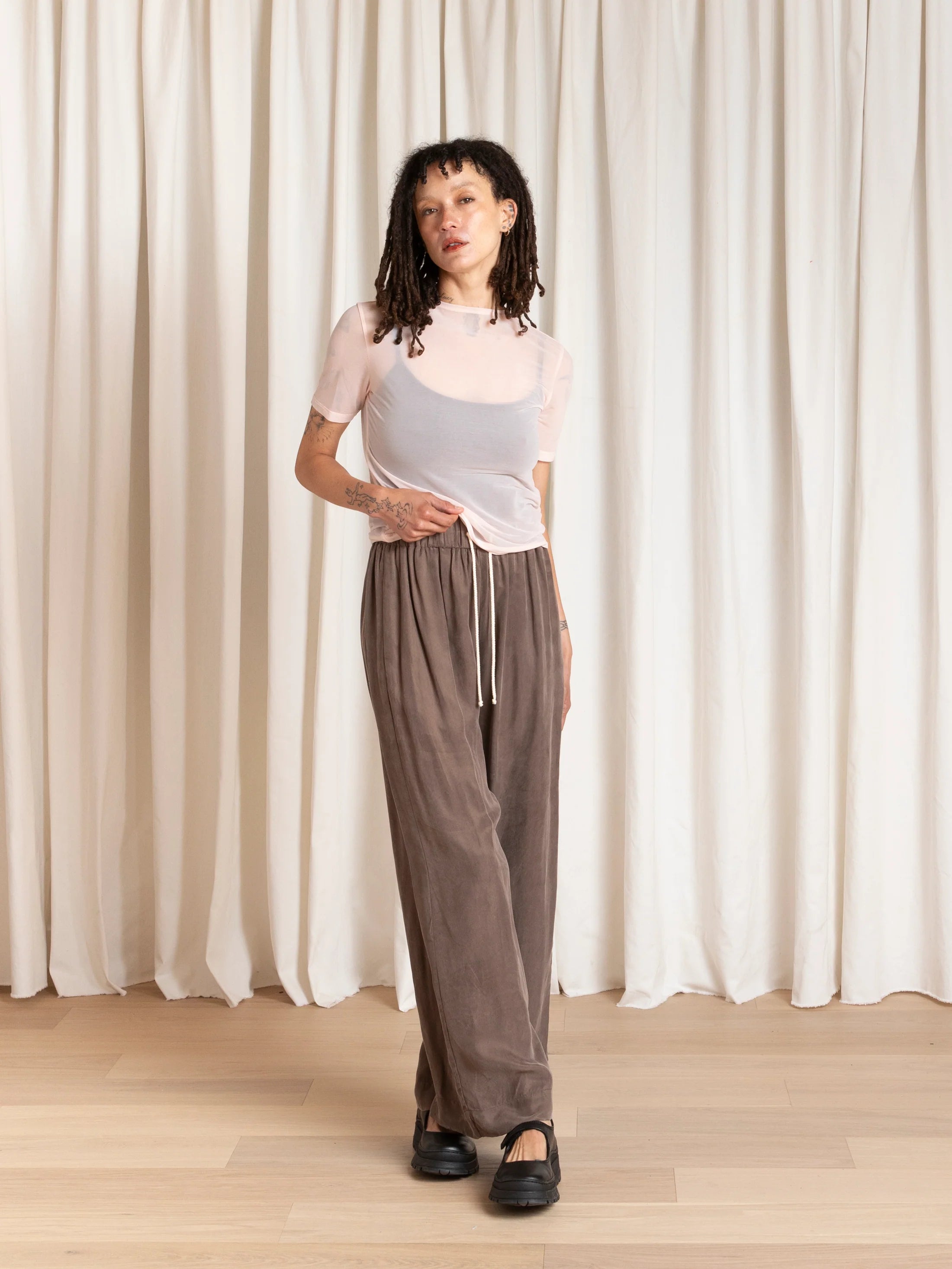 Drawstring Pant // Taupe