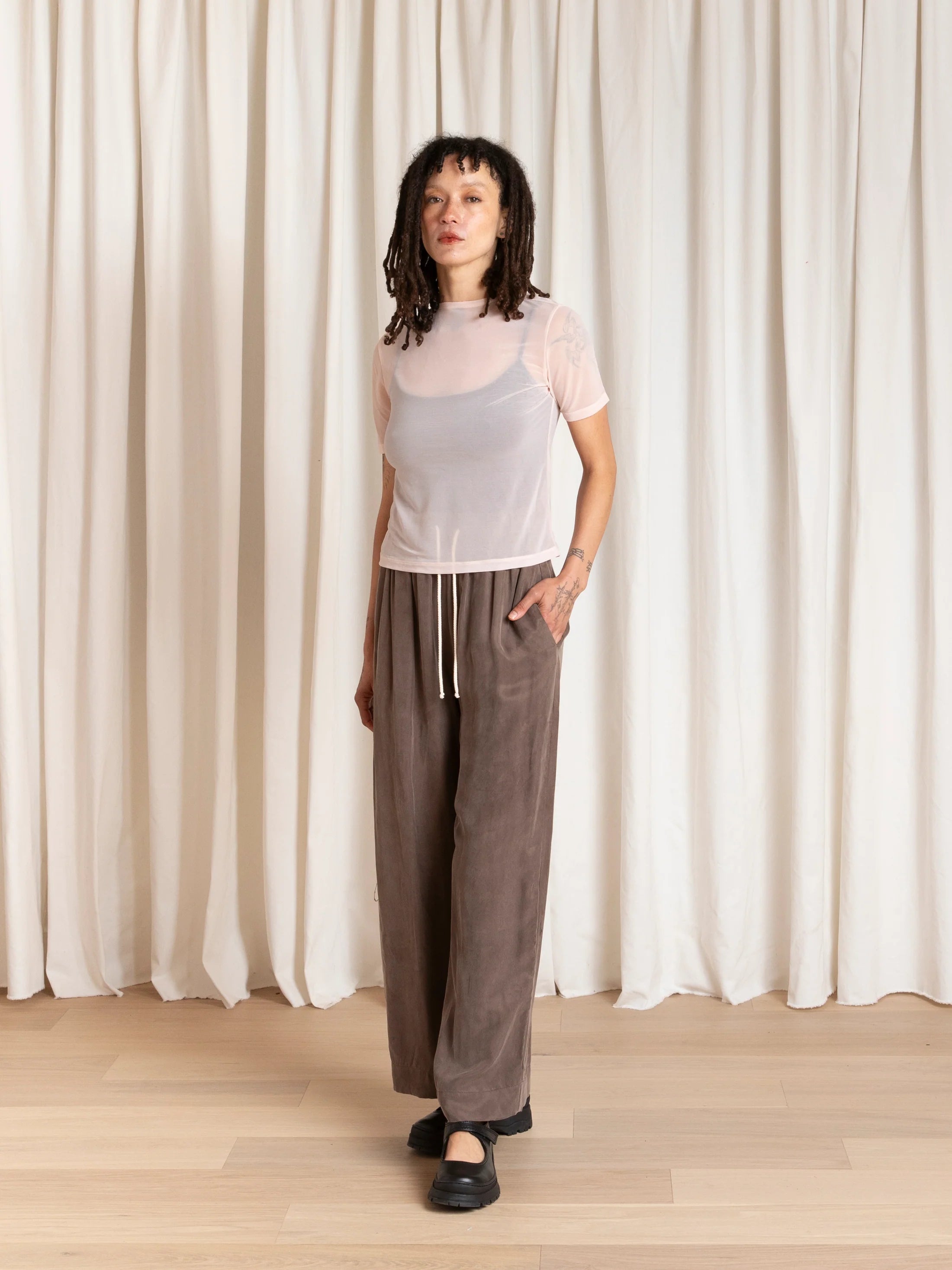 Drawstring Pant // Taupe