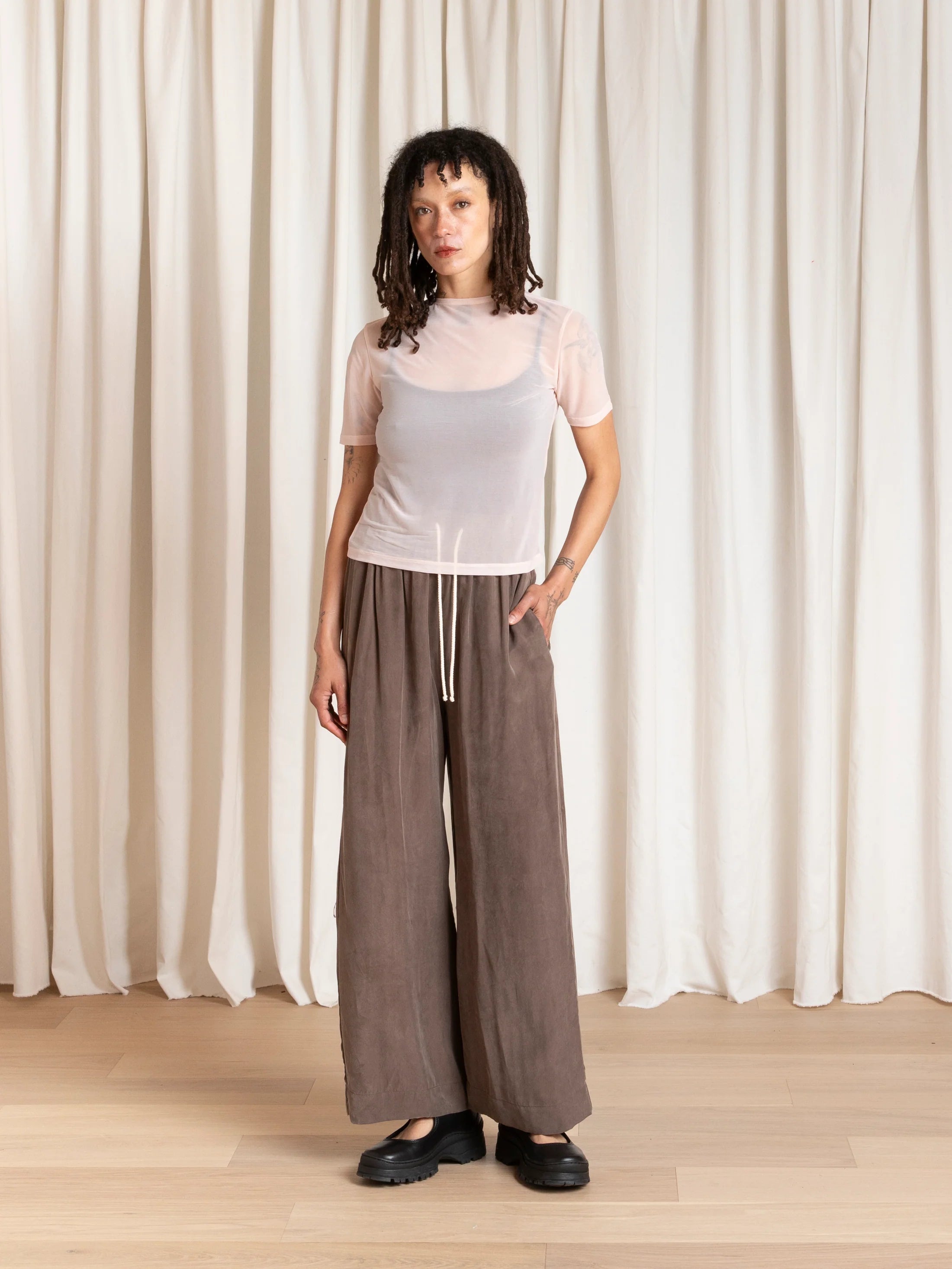 Drawstring Pant // Taupe