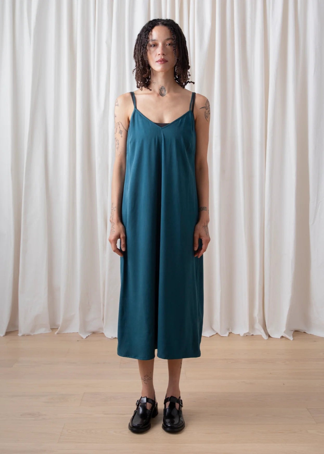 Slip Dress // Deep Teal