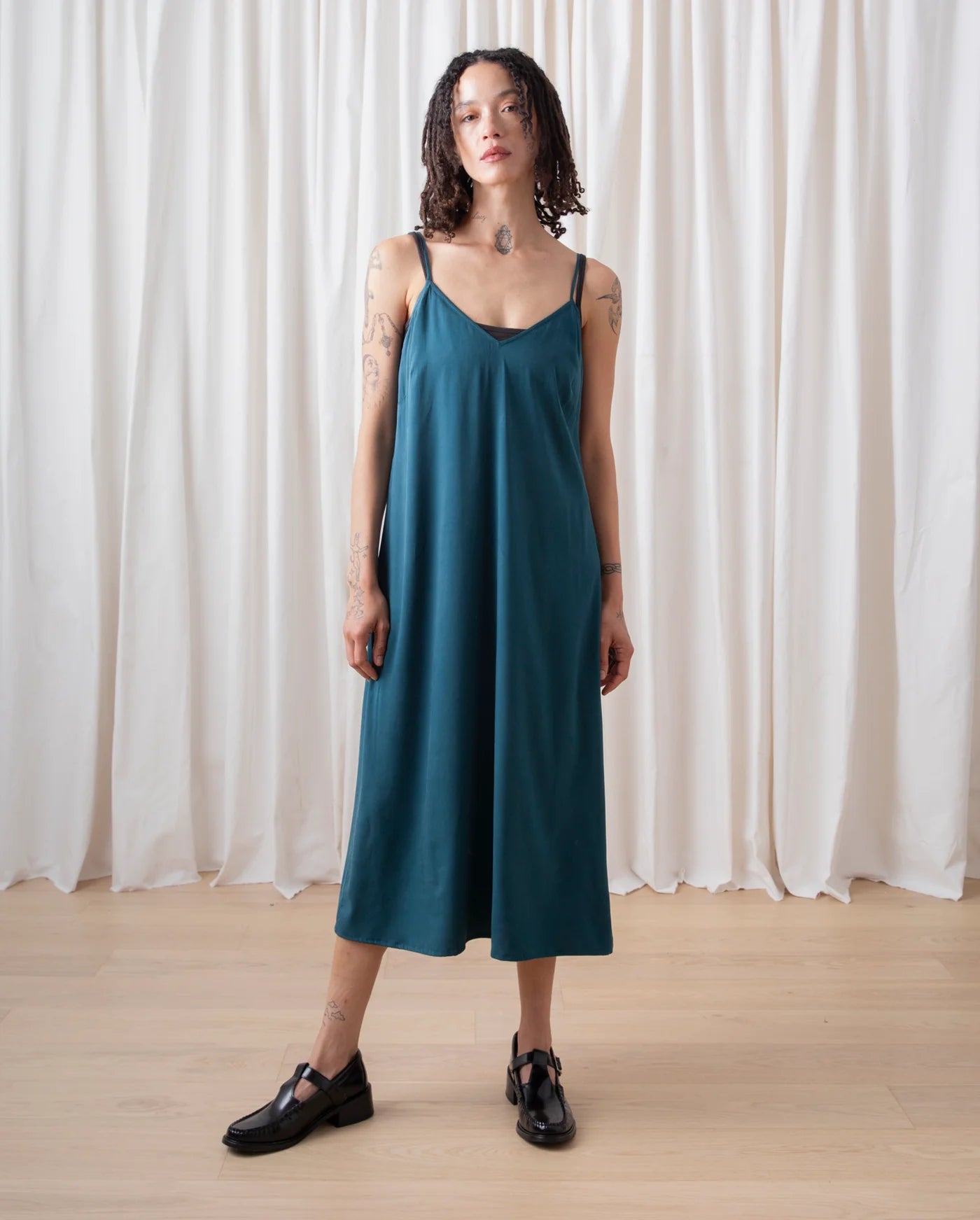 Slip Dress // Deep Teal