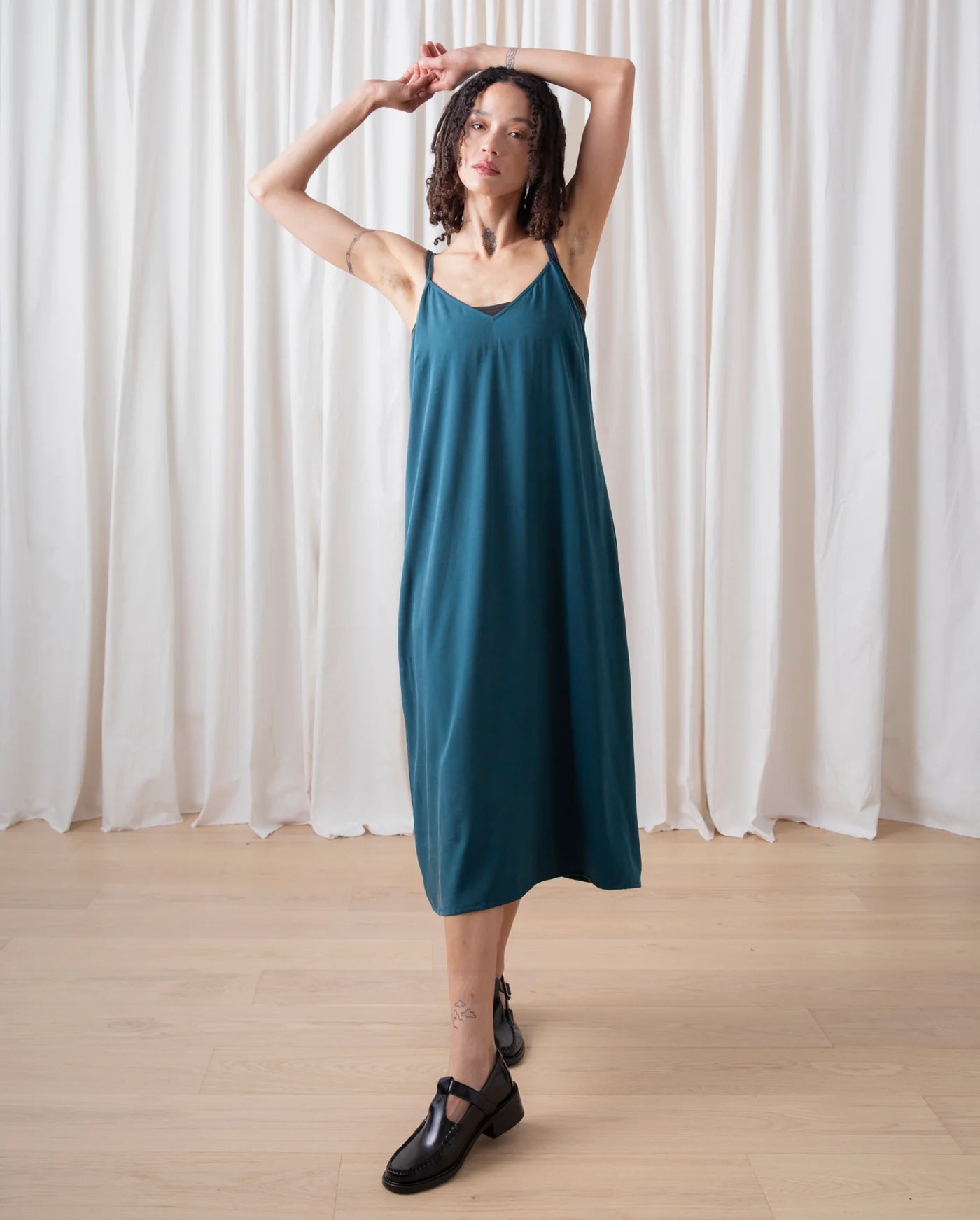 Slip Dress // Deep Teal