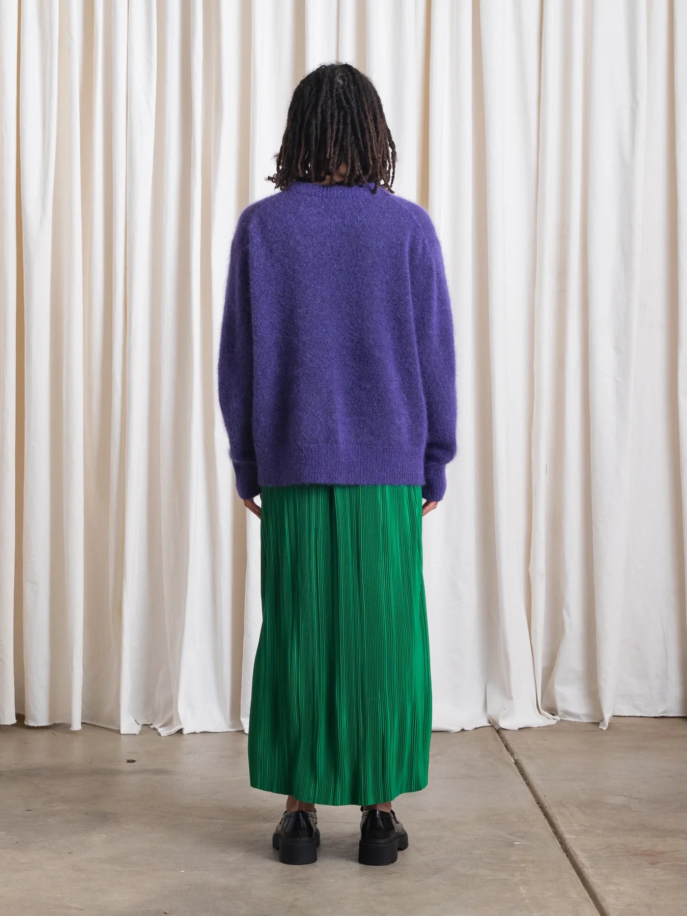 Oversized Mohair Pullover // Purple