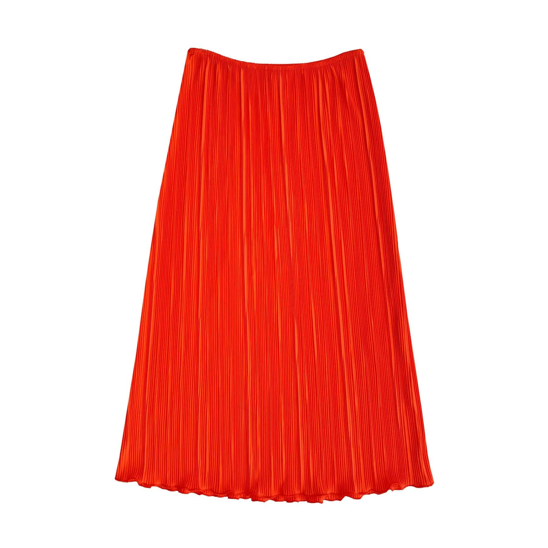 Spring Pleated Midi Skirt // Poppy