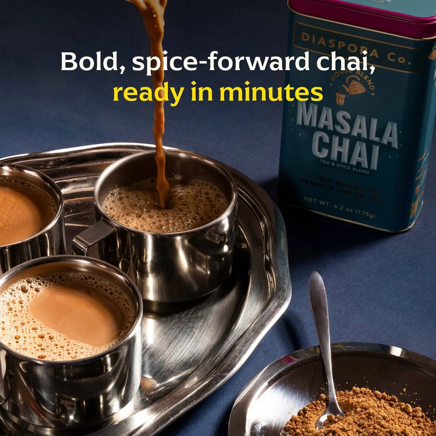 Masala Chai with Black Tea // 6.2 oz Big Tin (unsweetened)