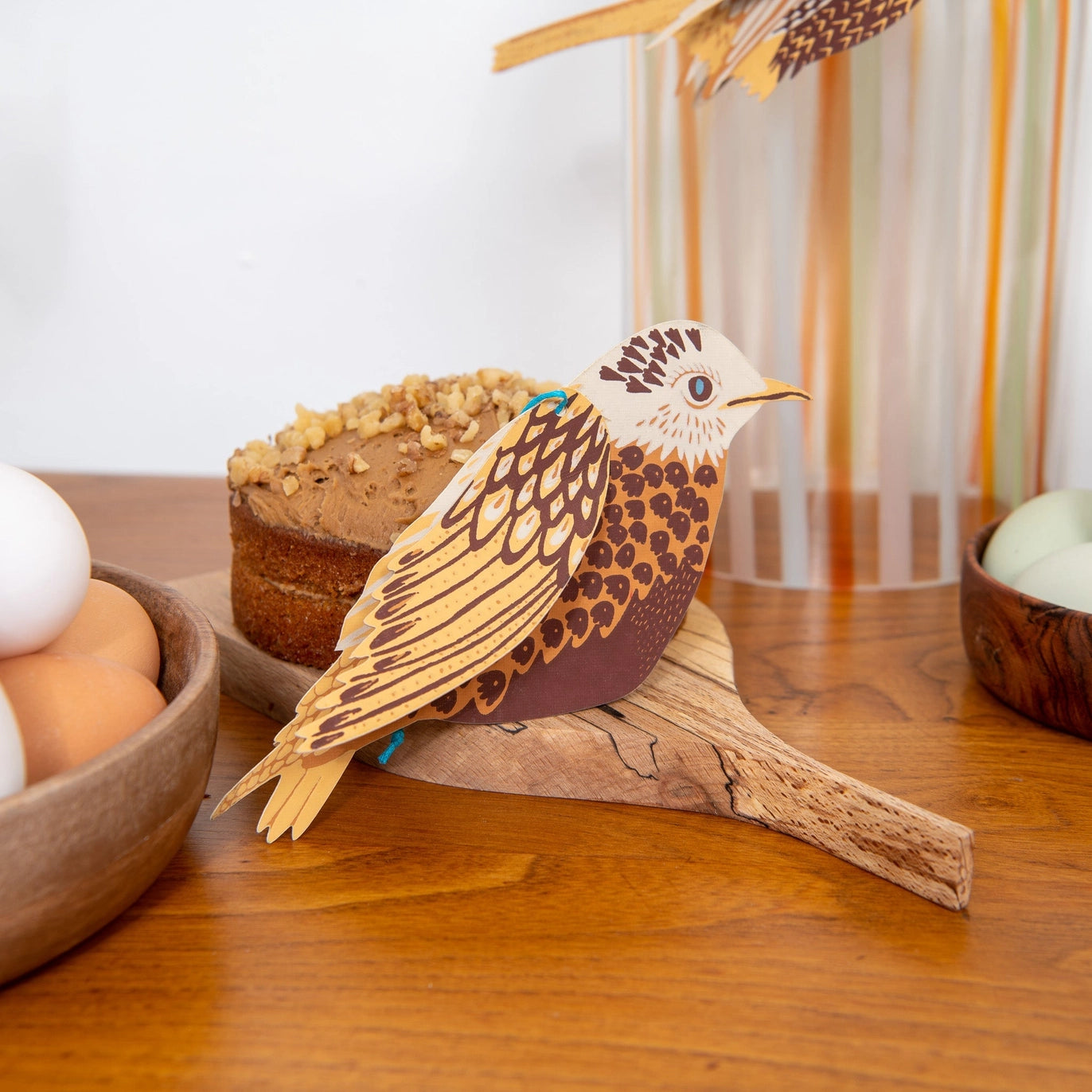 Spring Bird Paper Ornaments