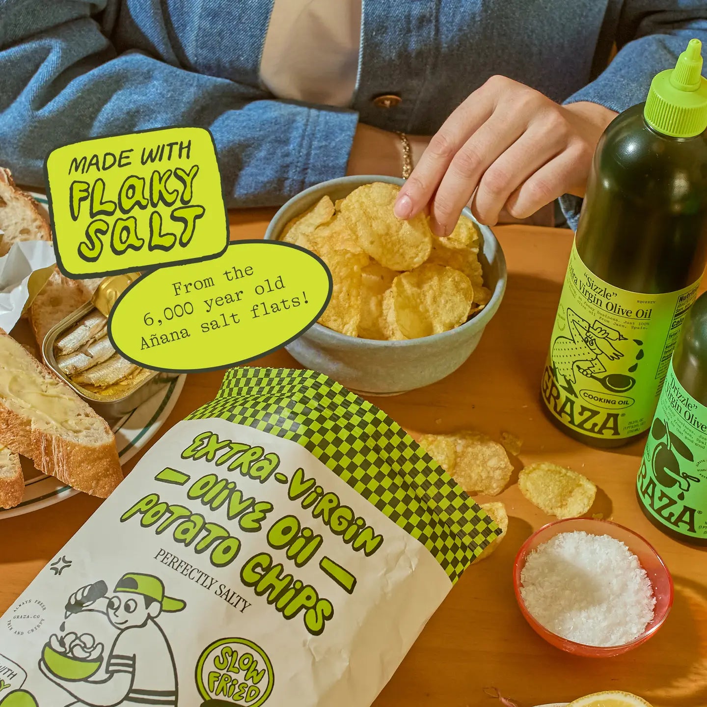Graza's Perfectly Salty Chips Fried in Evoo // *Available for In-Store Pick Up Only
