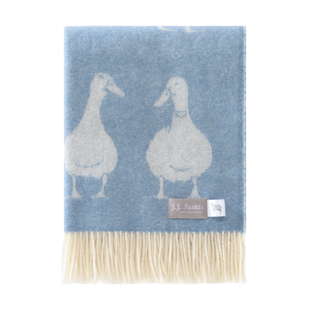 Duck // Wool Cotton Blanket // Blue