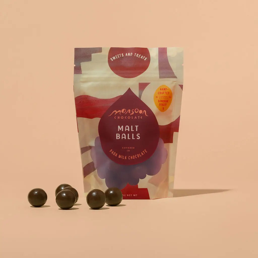 Malt Balls Covered in Dark Milk Chocolate