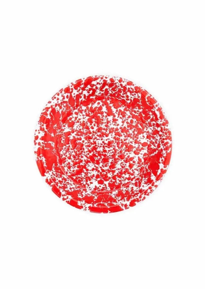 Pie Plate // Red Splatter