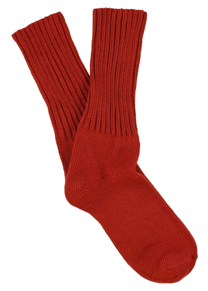 Crew Socks // Red Ochre