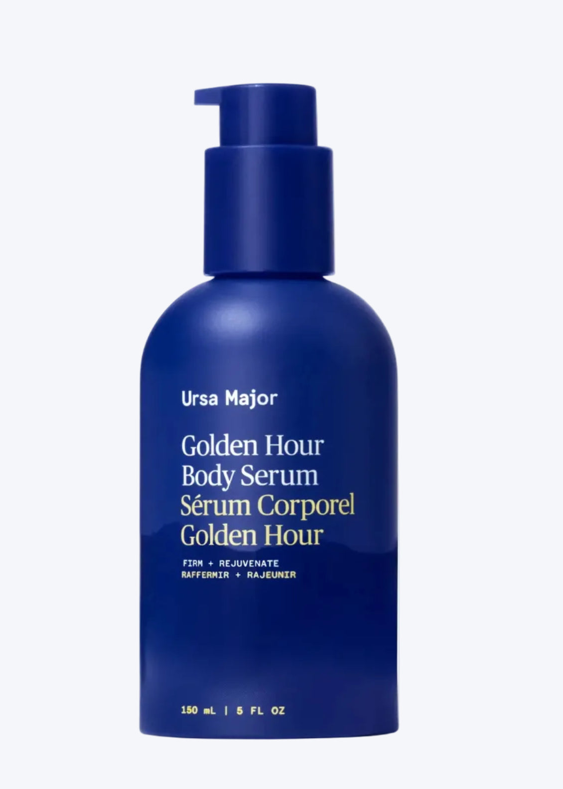Ursa Major Golden Hour Body Serum with packaging on a white background