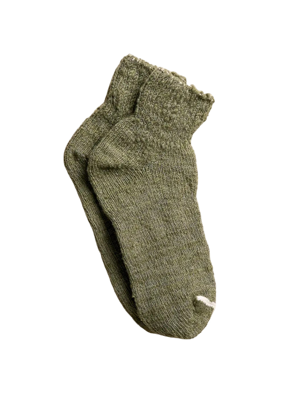 Garabou Organic Cotton Ankle Socks // Khaki