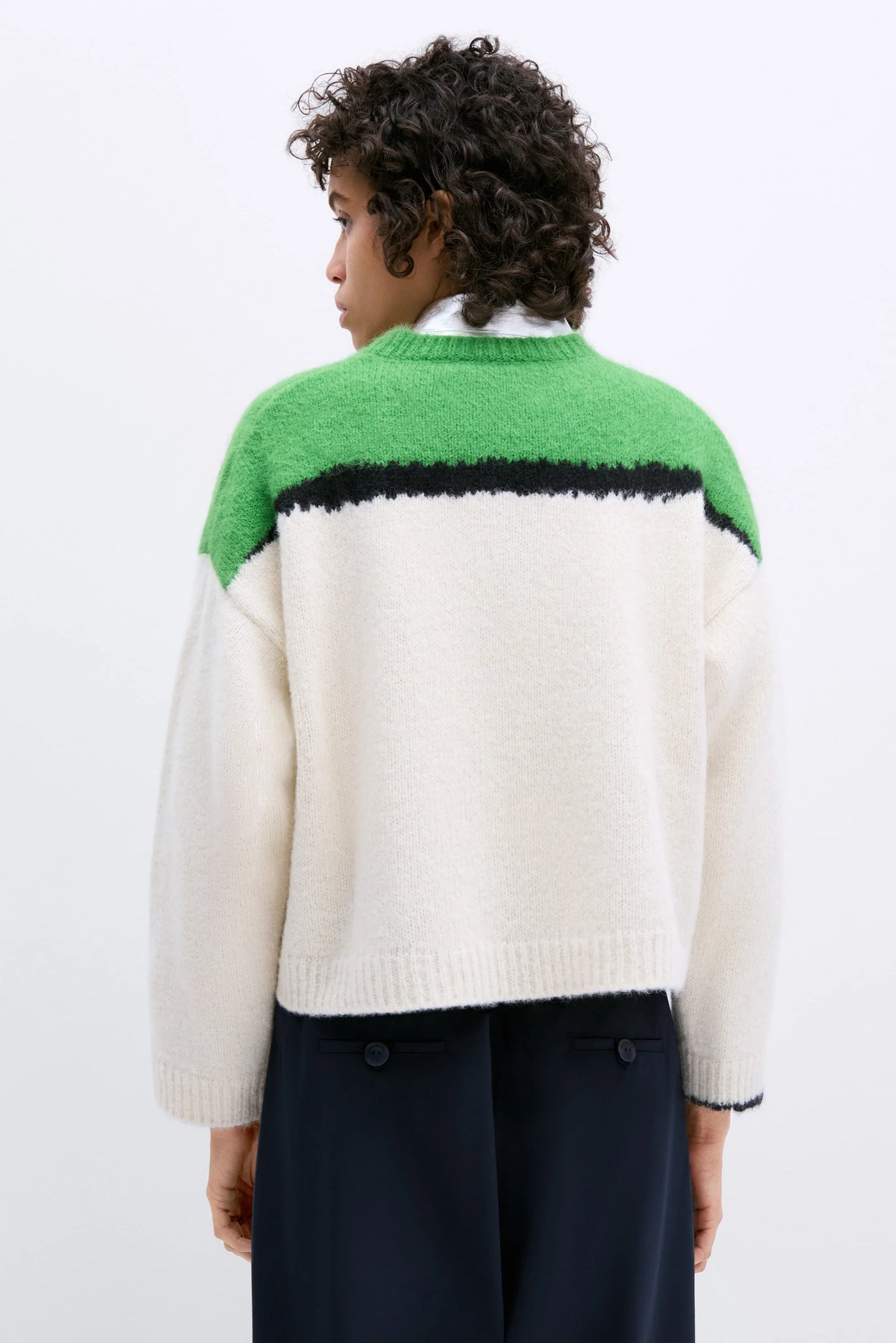 Alpaca and Suri Sweater // Bright Green