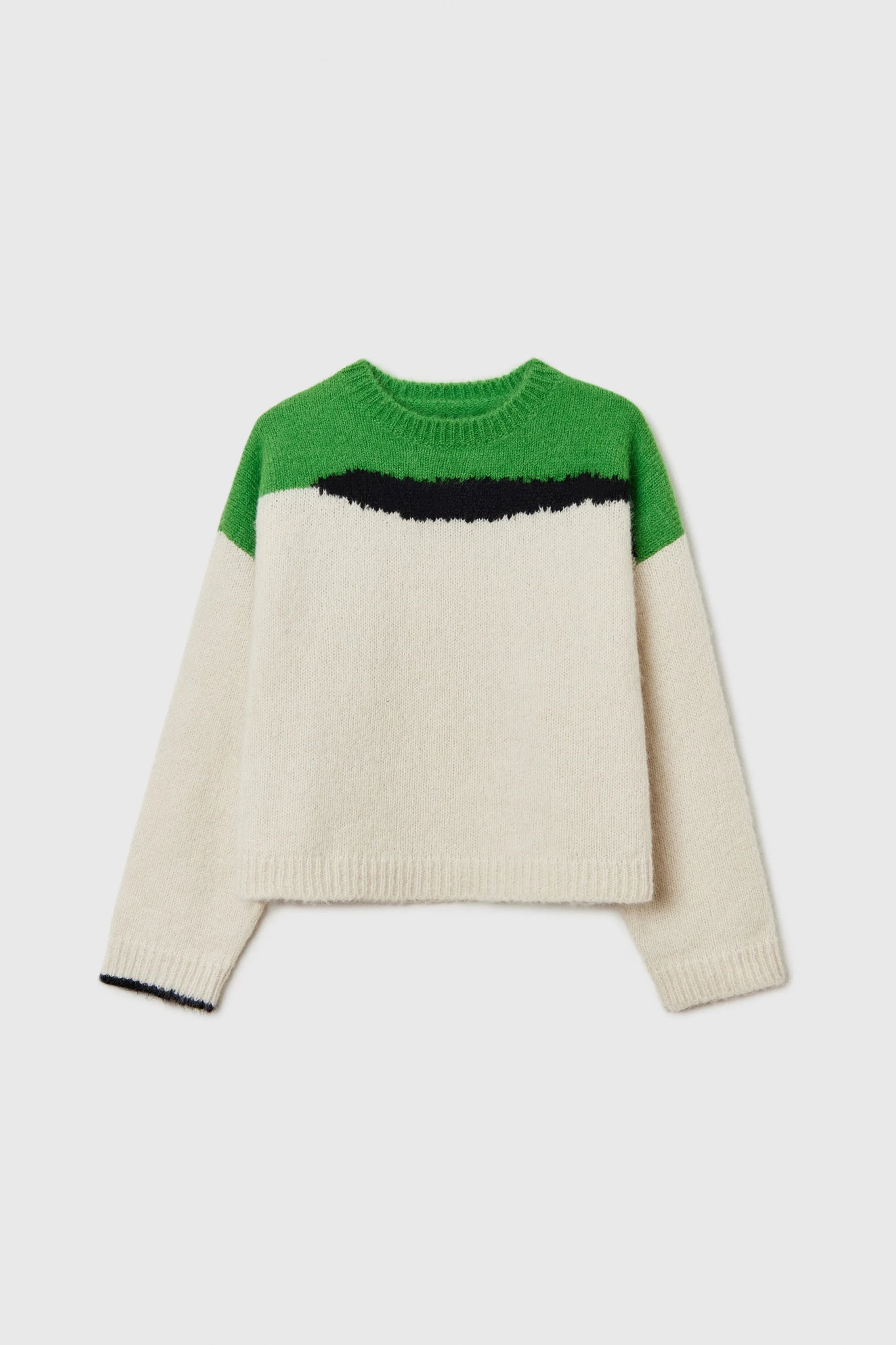 Alpaca and Suri Sweater // Bright Green