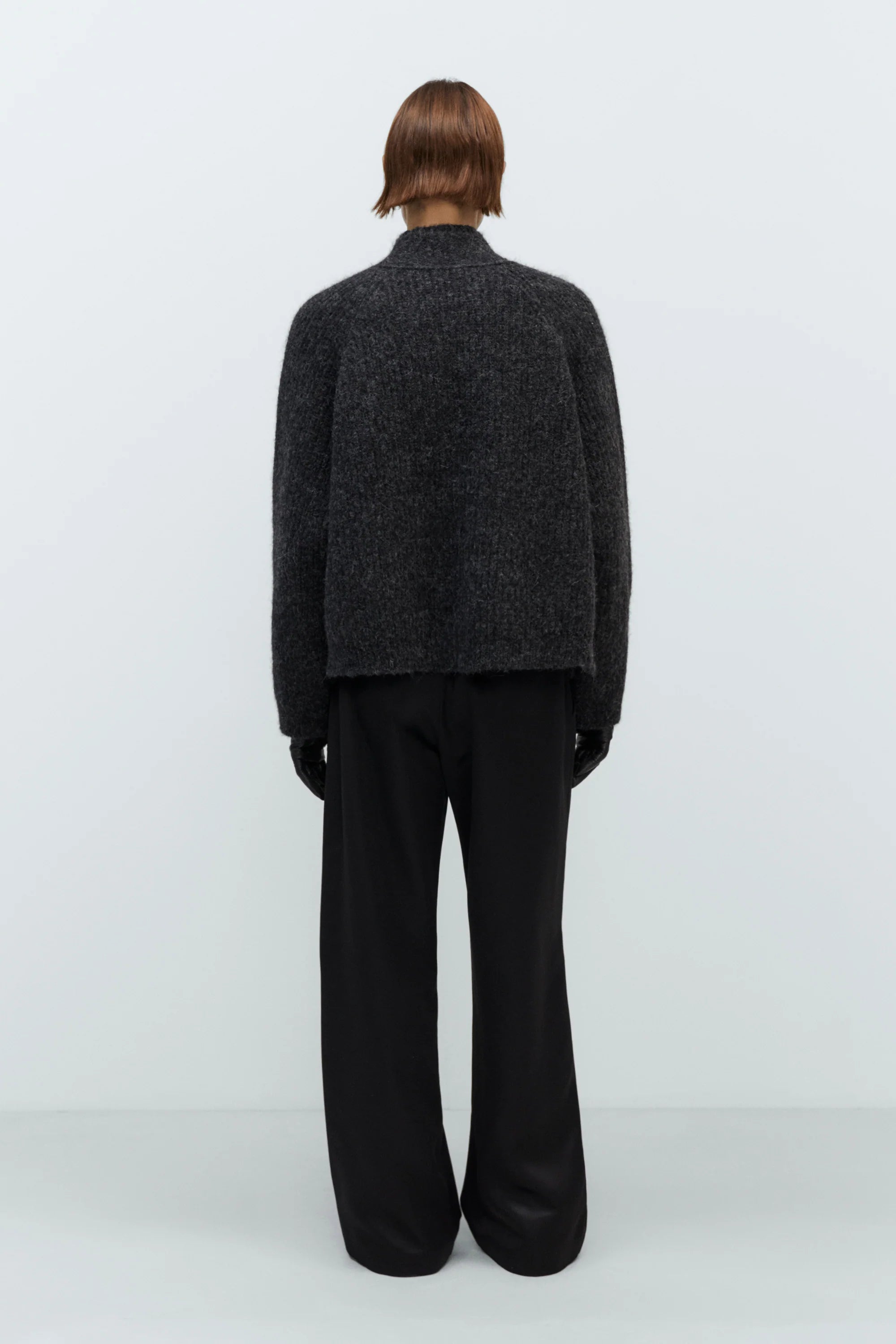 Baby Alpaca Cardigan // Anthracite