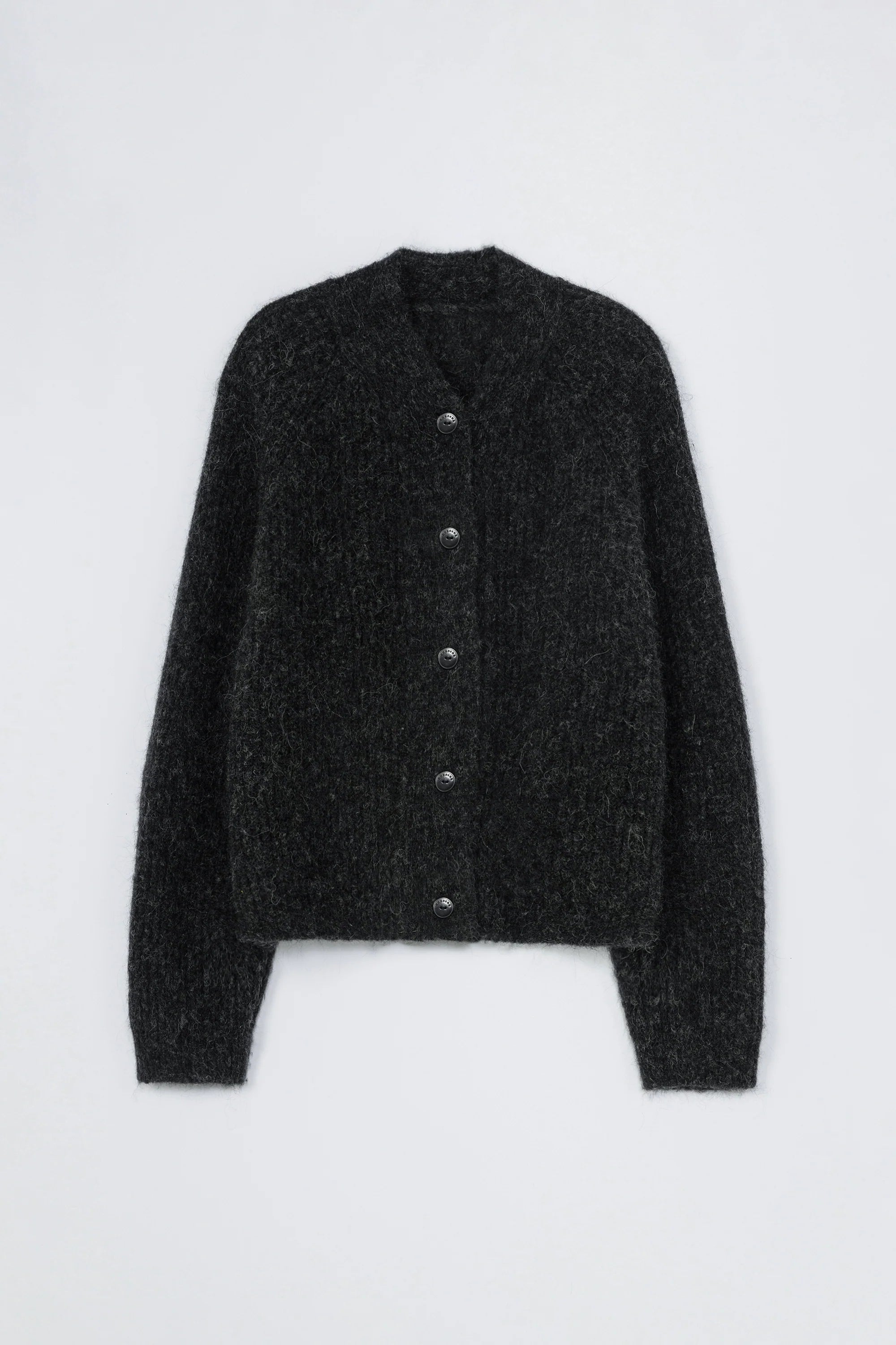 Baby Alpaca Cardigan // Anthracite