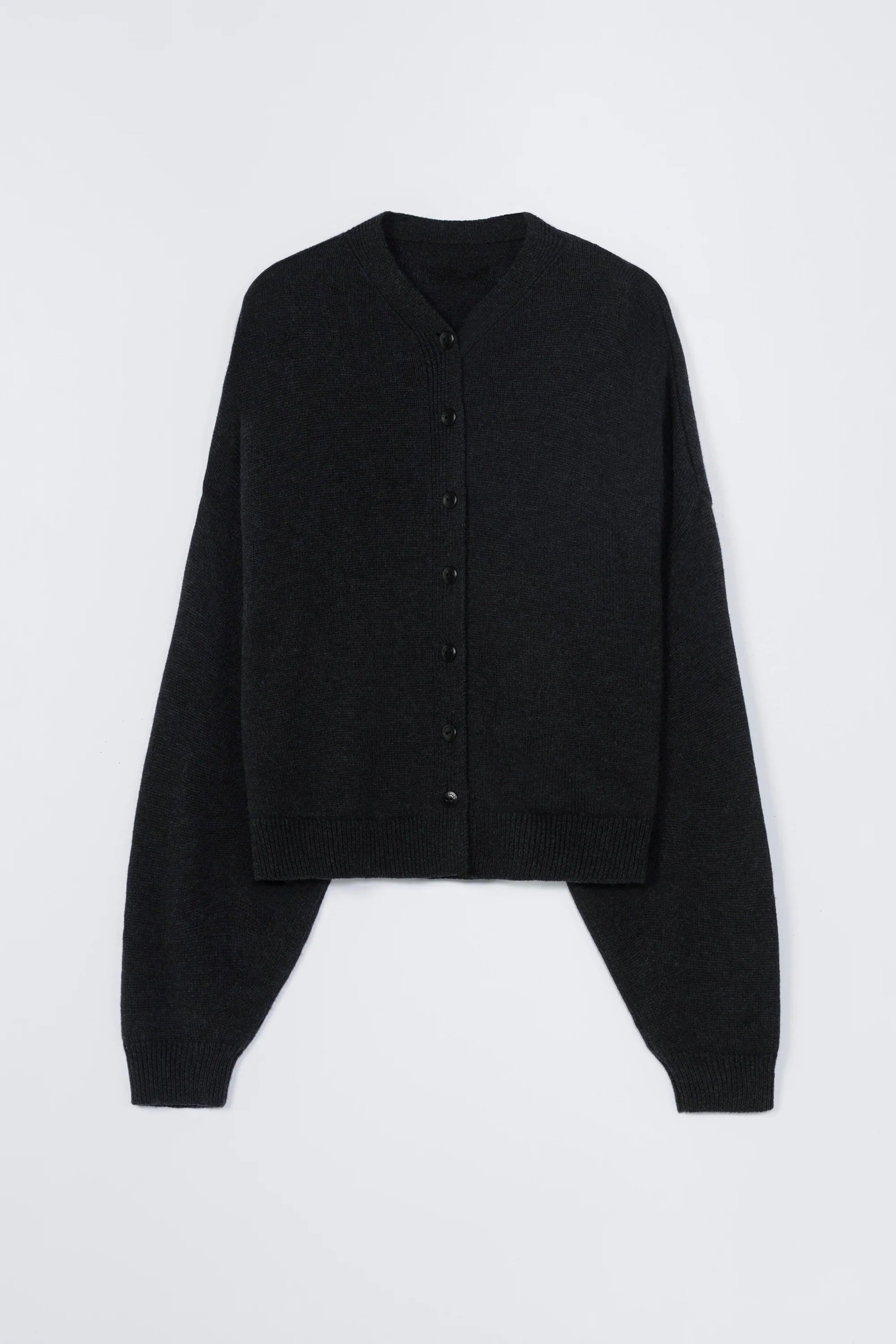Merino Wool Cardigan // Anthracite