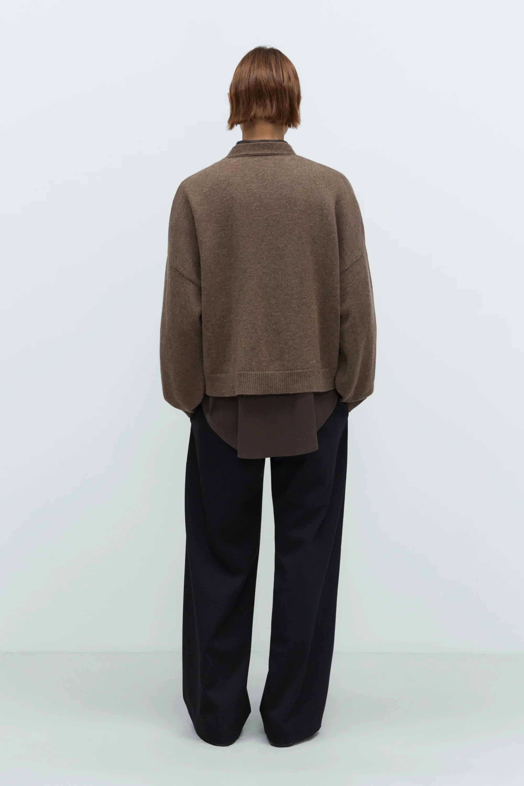 Merino Wool Cardigan // Taupe