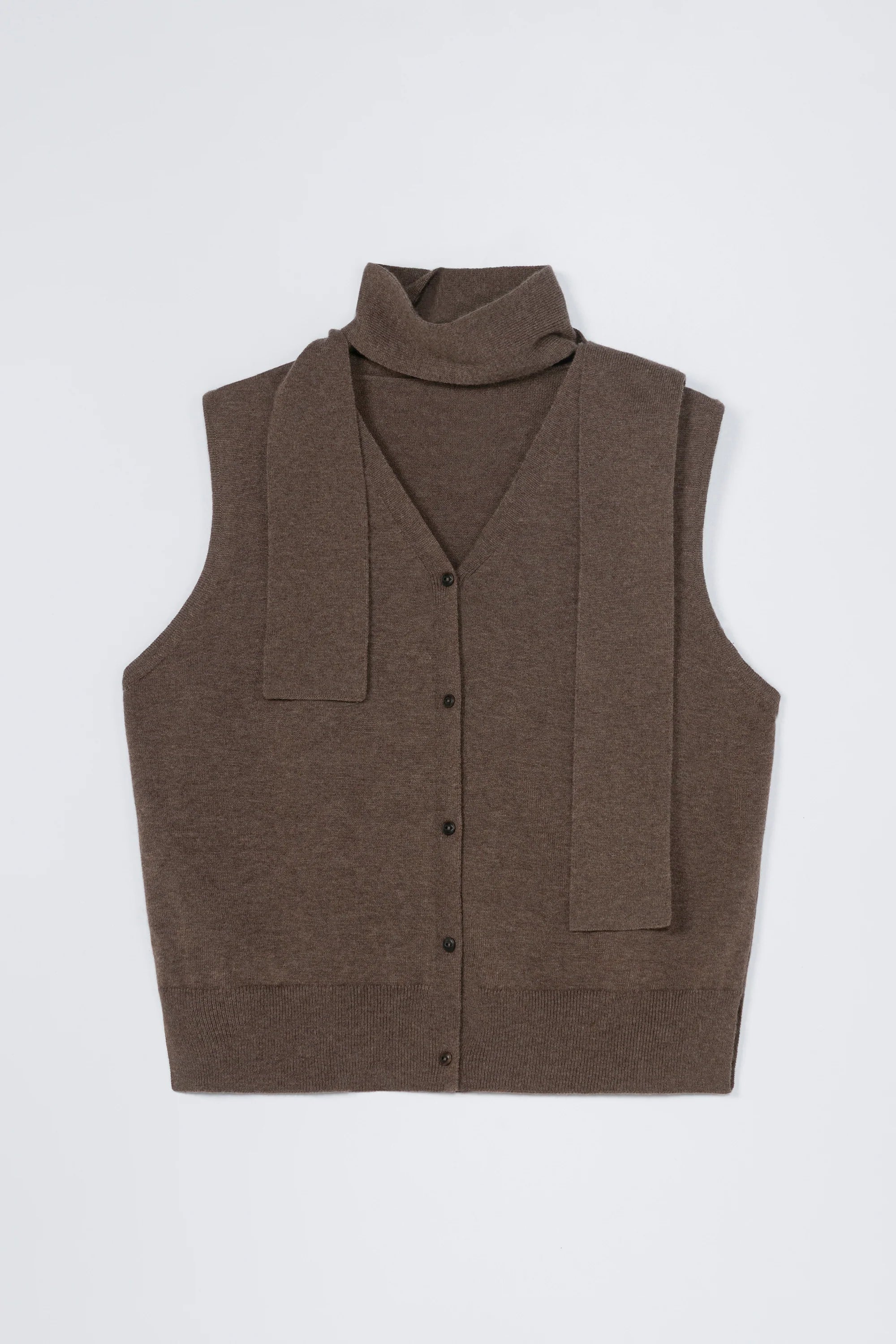 Merino Wool Lace Waistcoat // Taupe