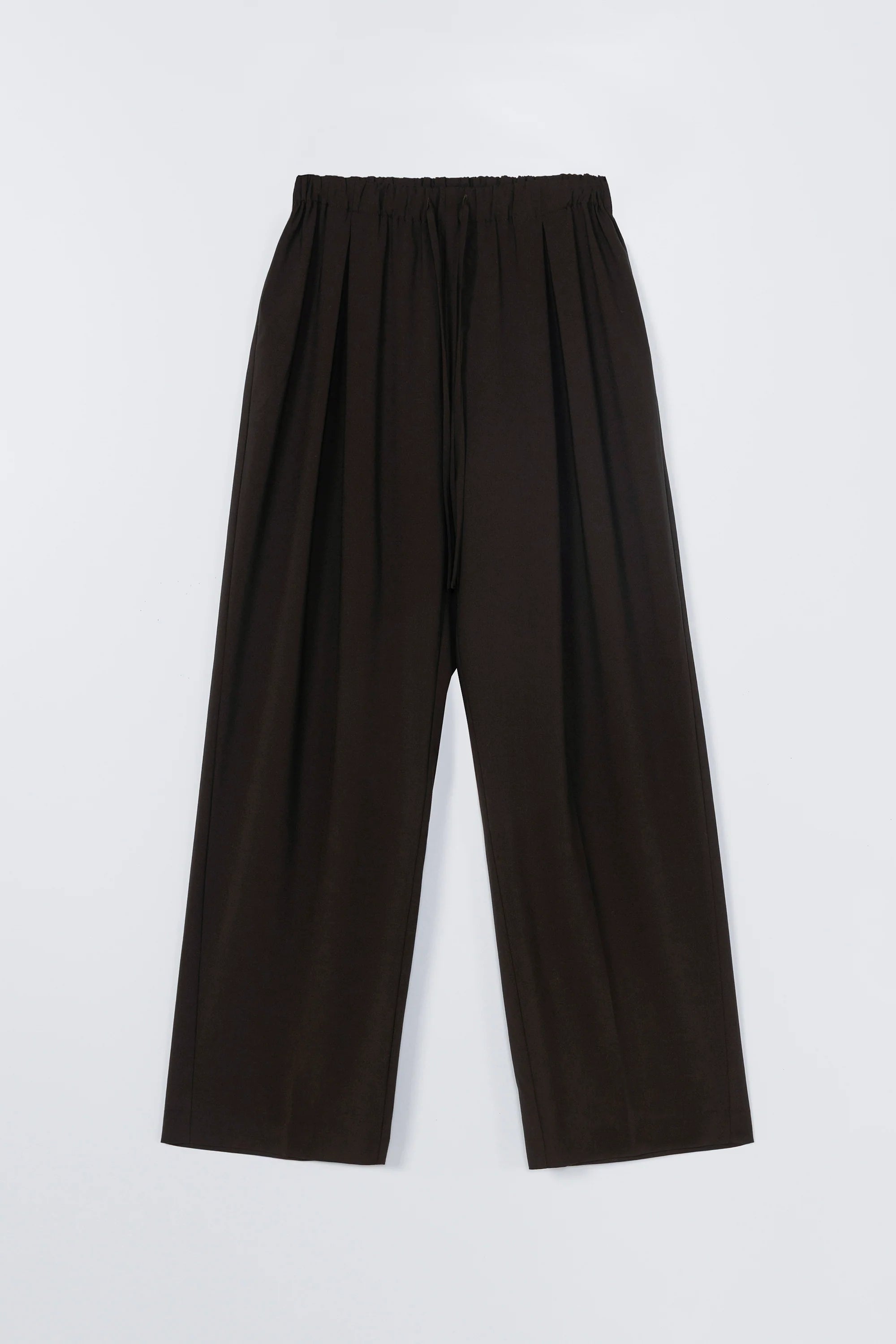 Pleated Relaxed Pants // Brown